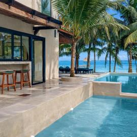Beachfront home with private heated pool jacuzzi sauna ocean views & AC - 7th Heaven