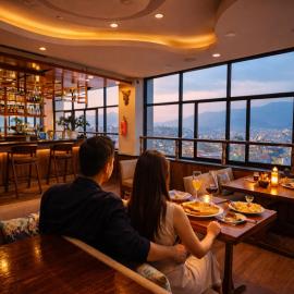 Drishya Hotel and Rooftop Restaurant - 360 view of Kathmandu，位于加德满都的酒店