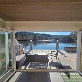 Hamsun Panorama med sauna，位于Åmli的酒店