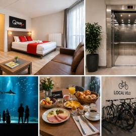 Le Faidherbe Hotel Coeur de ville-Plages -Nausicaa Billetterie-Q-Park，位于滨海布洛涅的酒店