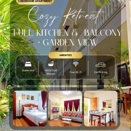 Retreat to a Stylish Flat w/ Balcony + Garden View，位于Liloan的酒店
