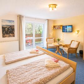 Urlaubsmagie - Ferienwohnung Laubfrosch - am Wanderweg mit Balkon - L9，位于塞布尼茨的酒店