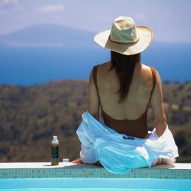 Vrachos Nature Lodges PRINOS 3, Private pool，位于圣加利尼的酒店
