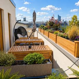 Modernes-Penthouse XXL-Dachterrasse mit Whirlpool Grill Klimaanlage zentrumsnah，位于莱比锡的酒店
