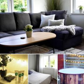 Entire house with hot tub and beachfront，位于雪平的酒店