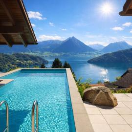 A&Y Panorama Poolhouse - Hot Tub Lake Lucerne，位于菲茨瑙的酒店