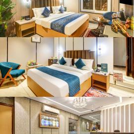 JS Residency Luxe Collection with Free Pickup from Nizamudin Railway Station 12 PM To 6 PM，位于新德里的酒店
