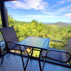 Cabaña privada en Mazamitla con fogatero y terraza