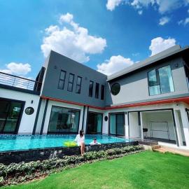 Chacha Tyme Pool Villa Khaoyai，位于Wangkata的酒店