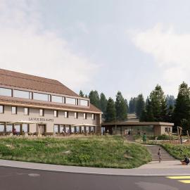 Hôtel-Restaurant-Spa-Séminaires de la Vue-des-Alpes，位于拉·维·代斯·阿尔佩斯的酒店