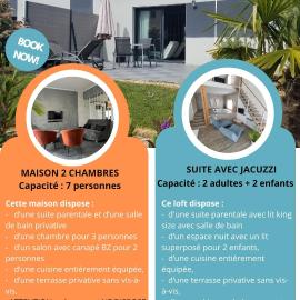 EMLAVIE - Maison familiale OU Loft SPA - à 3km Futuroscope，位于沙斯讷伊迪普瓦图的酒店