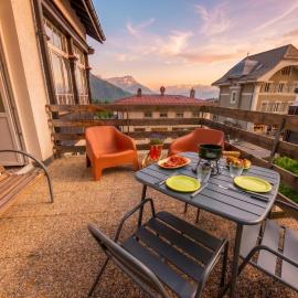 Cosy et calme au coeur de leysin，位于莱森的酒店