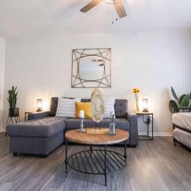 Renovated Modern Industrial Suite 2 BR Condo，位于盖恩斯维尔的酒店