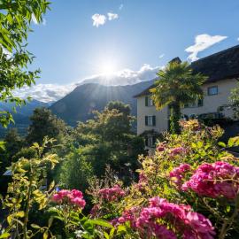 Le jardin - Demeure d'exception, vue et terrasse，位于Masera的酒店
