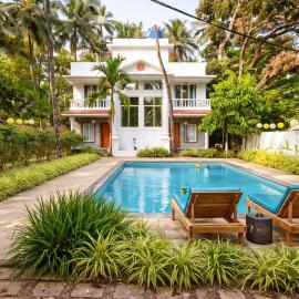 Nature's Inn 4 BHK Private Pool Villa in Morjim