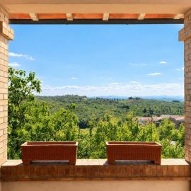 Panoramic apartment in Trequanda, Siena，位于特雷宽达的酒店