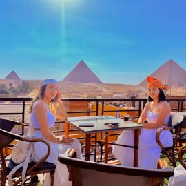 Dima Plaza Pyramids View