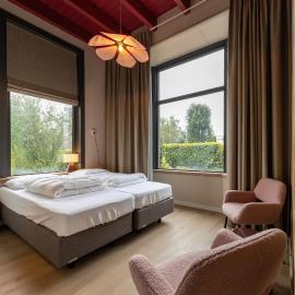 Tweepersoonskamer in Boetiekhotel de Kas，位于Scherpenzeel的酒店