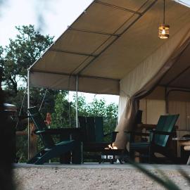 Glamping Tent #4 with Heat AC and Private Bath