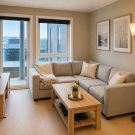 New 3-rooms apartment for rent，位于Straume的酒店