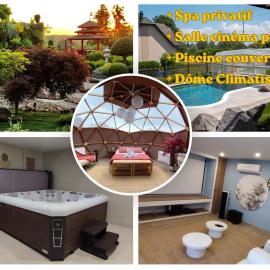Dôme du levant SPA Cinéma Piscine et Climatisation，位于Holving的酒店