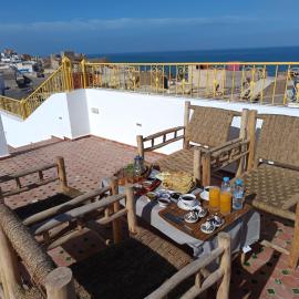 Dar Salam Asfi - Maison d'hôtes, terrasse vue Medina et océan，位于萨菲的酒店