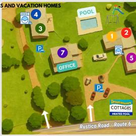 Dreamweavers Cottages and Vacation Homes，位于Rustico的酒店