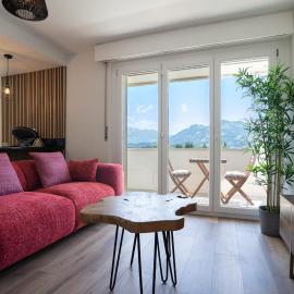 La vue Appartement Gruyère，位于布勒的酒店