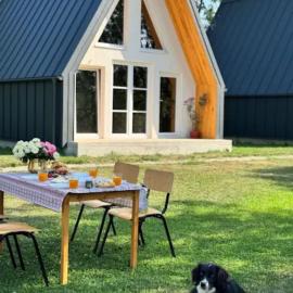 Căsuțele H - Cabana 2 A-Frame cu Ciubăr Cheile Doftanei，位于Lunca Mare的酒店