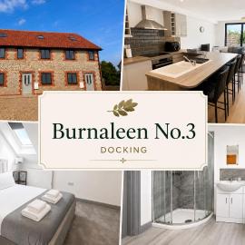 No3 Burnaleen Cottage - 4BR, Scenic Edge, Patio, Parking, Sleeps 8，位于Docking的酒店
