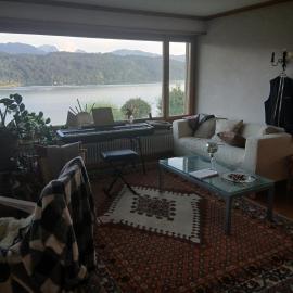 Zimmer mit Panoramablick auf den Zürichsee mit eigenes Bad und Terassenzugang，位于Schmerikon的酒店