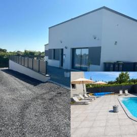 Gîtes Rozanna avec accès Piscine et SPA JACUZZI，位于Saint-Jean-de-la-Rivière的酒店