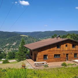 Chalet Le Belvédère, vue exceptionnelle dans les Hautes Vosges，位于旺特龙的酒店