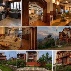 Panoramic Hilltop Villa in Bhaktapur，位于Thimi的酒店