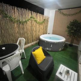 Joli F2 climatisé avec Jacuzzi - La Jacinthe