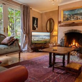 Georgian home in village setting with fireplace