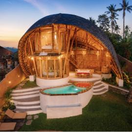 The Mundis Bali Villa - Bamboo Retreat with Private Pool & Mount Agung View