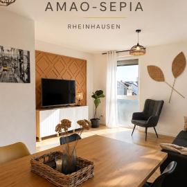 AMAO-Sepia - Spacious Family Apartment - 6 Guests - Parking