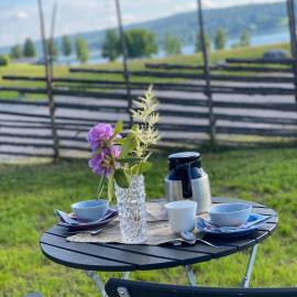 Private guest suite with lake view at Norasjön，位于诺拉的酒店