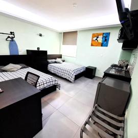 A08 MAX Suite Cocina Terraza Companies Work Teams 2-4 PAX，位于库奥蒂特兰伊斯卡伊的酒店