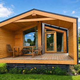 401 Ruhiges Tiny House mit Wiese，位于布莱克德的酒店