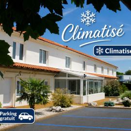 Cit'Hotel Les Atlantes Royan parking privé，位于Médis的酒店