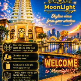 Moonlight Hotel & Suites - Highfloor view of the city center and Dragon Bridge，位于岘港的酒店
