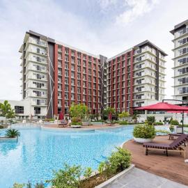 Relaxing Modern Cozy Condo with Fast Internet Pool View 855，位于Pajak的酒店