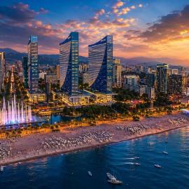 Nice Sea View Aparthotel in Orbi City Batumi，位于巴统的酒店