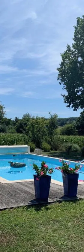 Lovely gites with private pool, privacy & spacious garden，位于Saint-Étienne-de-Villeréal的酒店