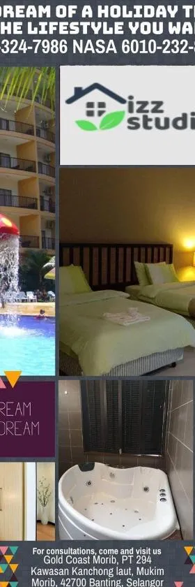Izz room studio Gold Coast Morib Resort，位于万津的酒店