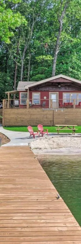 Waterfront Lake Martin Home with Grill and Beach!，位于Eclectic的酒店
