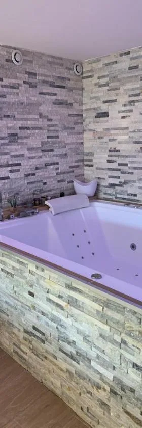 Le Menhir Jacuzzi Lit 200x200，位于Le Cendre的酒店