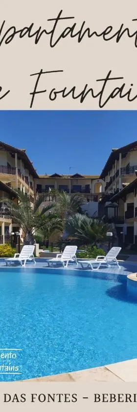 THE FOUNTAINS 110 - Apartamento em lindo condomínio pé na areia da Praia das Fontes em Beberibe - CE，位于贝贝里比的酒店